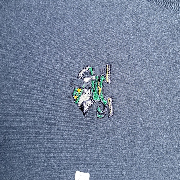 Peter Millar Notre Dame Fighting Irish Soul Summer Comfort Polo Navy Mens XL - Picture 3 of 10